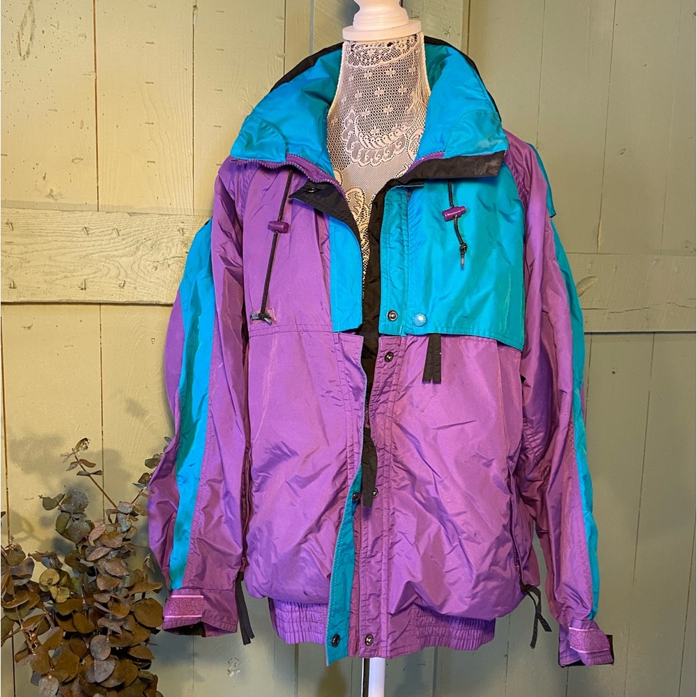 Vintage Blue and Purple Columbia Ski Jacket